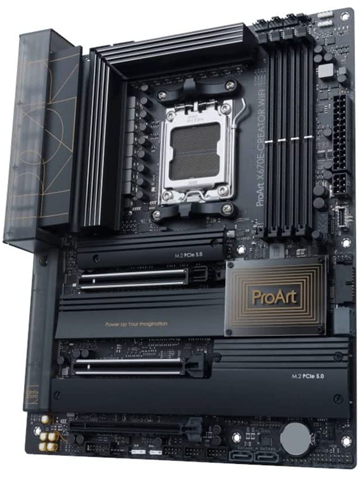 ASUS ProArt X670E-Creator Motherboard (AMD X670E ATX, DDR5, 10Gb & 2.5Gb Ethernet, WiFi 6E, Bluetooth)