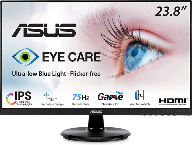 4x 23.8-inch LED LCD Monitors + 2x Dual Monitor Desk Stands 4x 23.8-inch LED LCD Monitors + 2x Dual Monitor Desk Stands