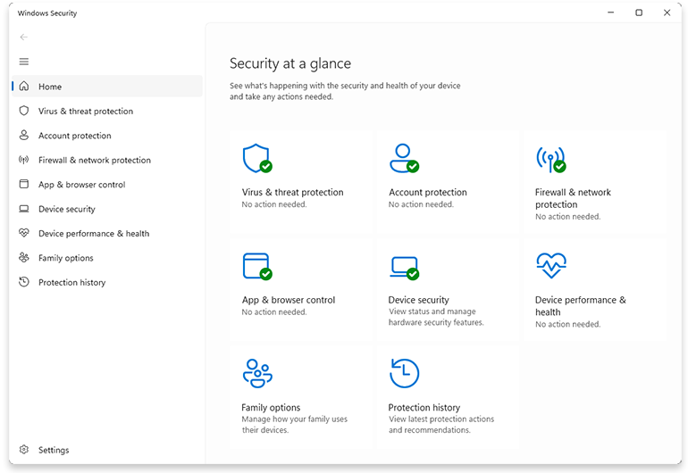 Microsoft Security - Included with Windows Microsoft Security - Included with Windows